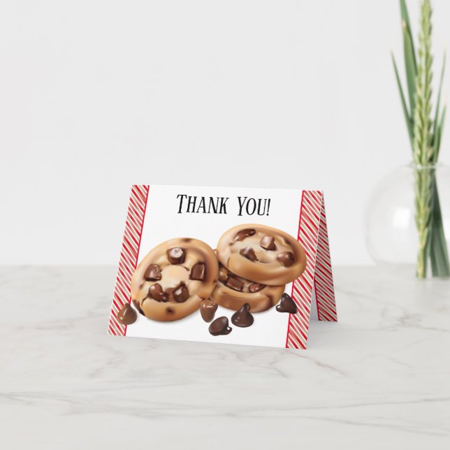 Choklad Chip Cookies Tack Kort (Framsida)
