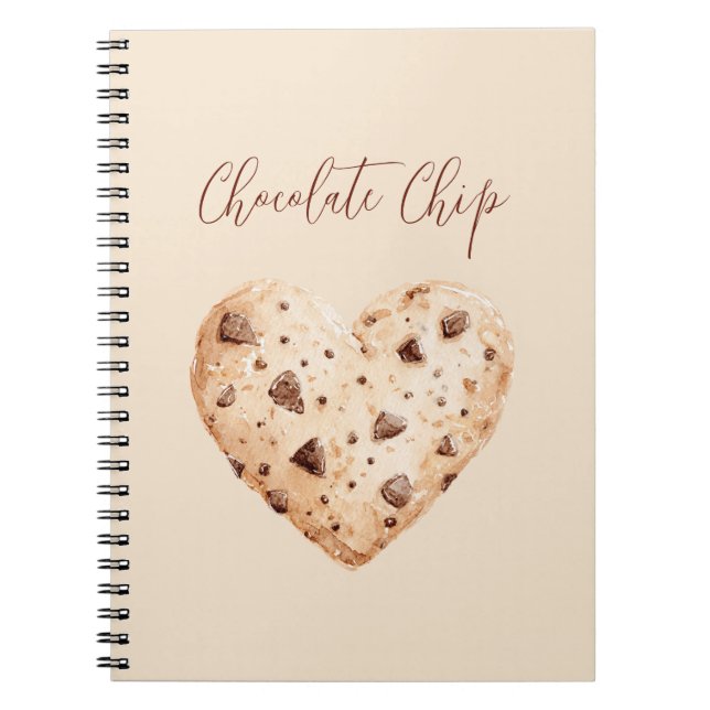 Choklad Chip Hjärtkaka Anteckningsbok (Framsidan)