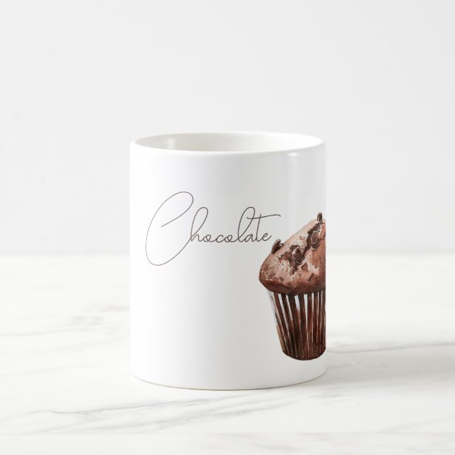 Choklad Chip Muffin Cupcake Kaffemugg (Center)