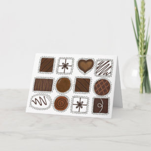 Choklad, choklad, choklad, choklad på Alla hjärtan Helgkort