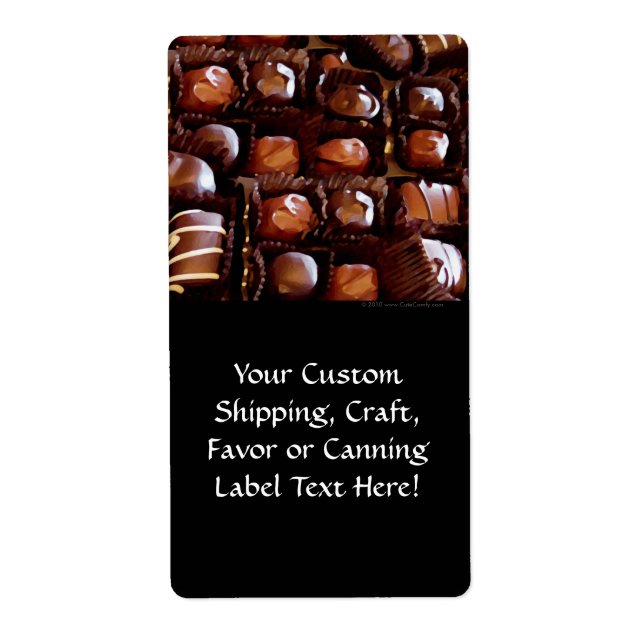 Choklad, chokladchoklad fraktsedel (Framsidan)