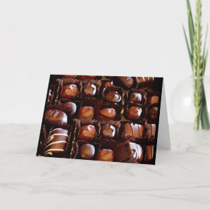 Choklad, chokladchoklad helgkort