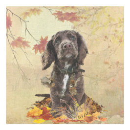 Choklad cocker spaniel valp fototryck