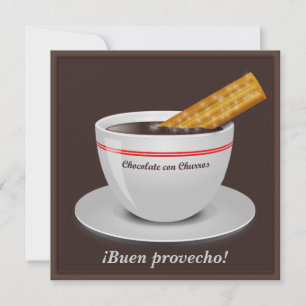 Choklad con Churro-festinvitationer Inbjudningar