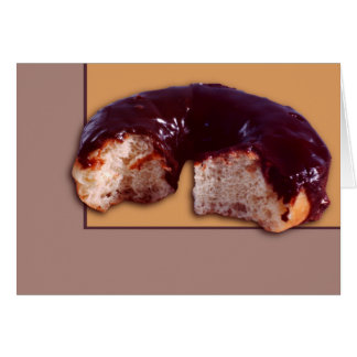 Choklad Covered Donut Hälsningskort