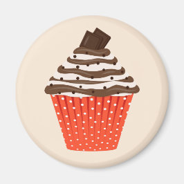 Choklad Cupcake Magnet