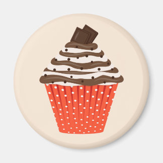 Choklad Cupcake Magnet