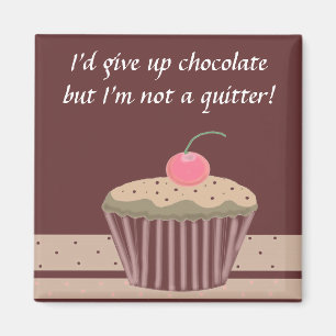 Choklad Cupcake med text Magnet