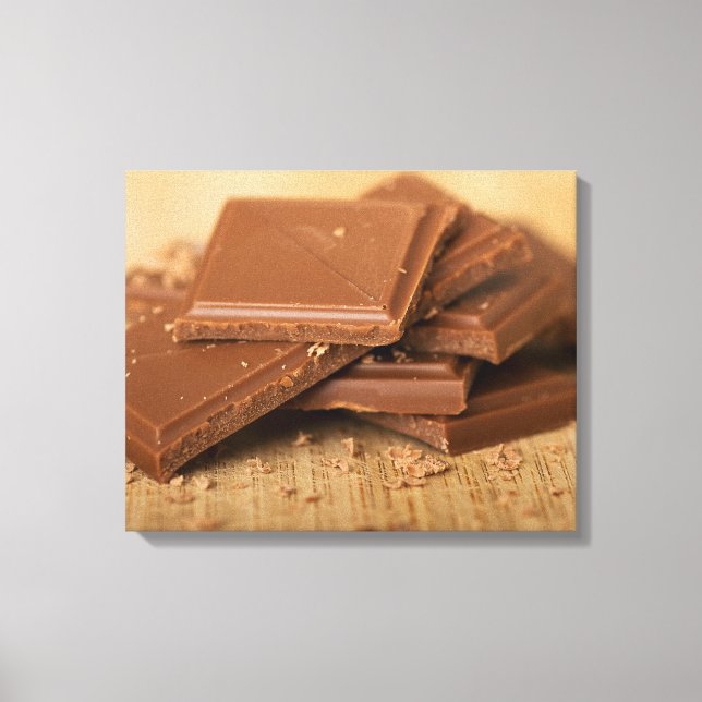 Choklad delar canvastryck (Framsida)