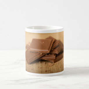 Choklad delar kaffemugg