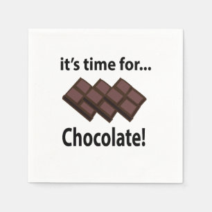Choklad Det är dags för choklad Party Pappersservett