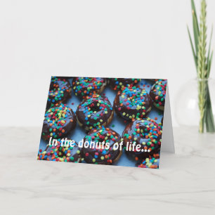 Choklad Donuts med Sprinkles Kort