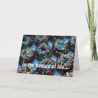 Choklad Donuts med Sprinkles Kort