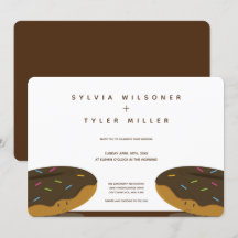 Choklad Donuts Sprinkles Bröllop White Brown