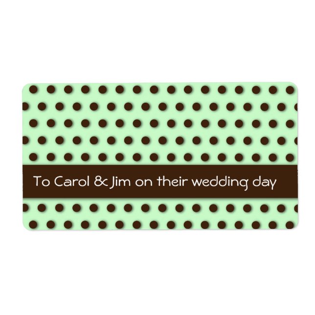 Choklad Dots! Fraktsedel (Framsidan)
