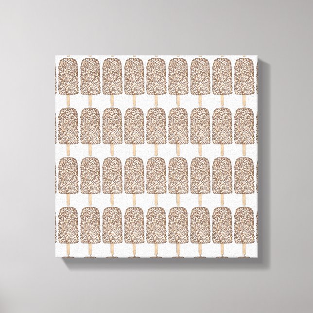 Choklad Eclair Ice Cream Popular Art Canvastryck (Framsida)