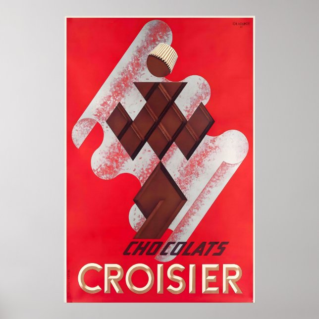 Choklad Efterrätter Godis Drycker Kök Mat Poster (Framsidan)