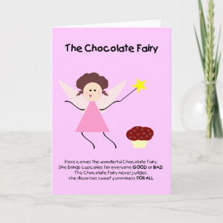Choklad Fairy Helgkort