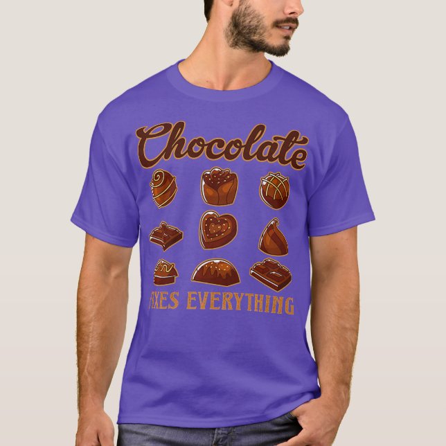 Choklad Fives Allting Sweet Mörk Ingredients T Shirt (Framsida)