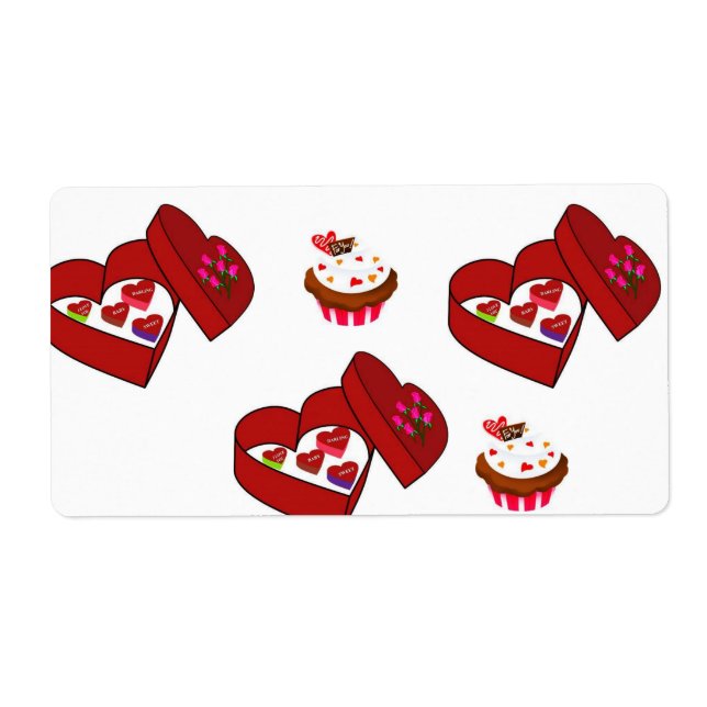 Choklad för alla hjärtans dagar fraktsedel (Framsidan)