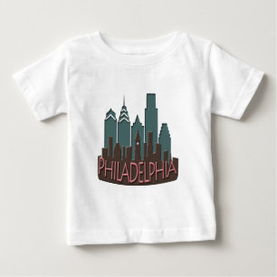 Choklad för Philly horisontnewwave T-shirt