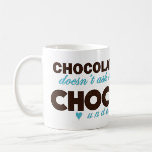 Choklad förstår [blått] kaffemugg
