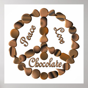 Choklad-Fredstecken Poster