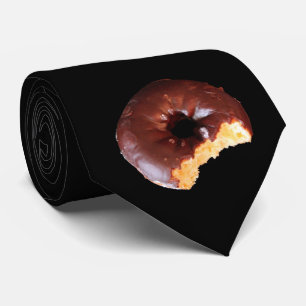 Choklad Frostat Gult Kakumpa Donut med Bita ut Slips