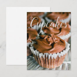 Choklad Frostat Muffins Fototomat Bakåt Vykort