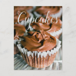 Choklad Frostat Muffins Fototomat Bakåt Vykort