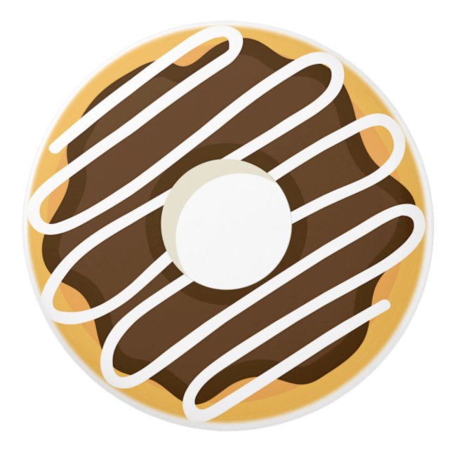 Choklad Frosted Donut Knopp (Framsidan)
