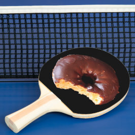 Choklad Frosted Gult Cake Donut 1-sidig utskrift Pingisracket