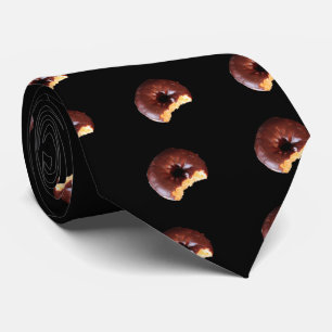 Choklad Frosted Gult Cake Donut Tie Slips