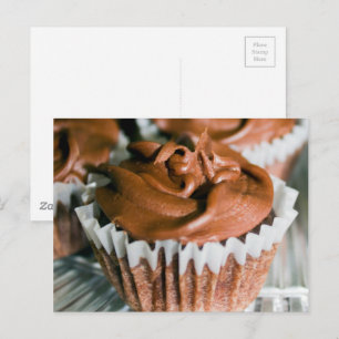 Choklad Frosted Muffinss Food Photography Vykort