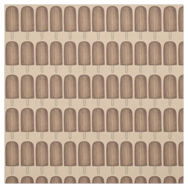 Choklad Fudge Ice Cream Pop Popsicle Foodie Tyg (Provkarta)