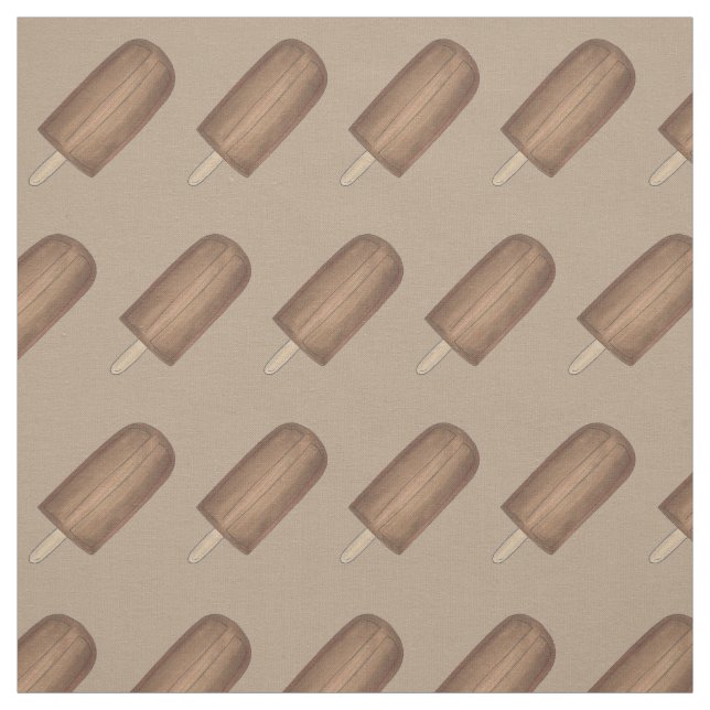 Choklad Fudge Pop Fudgesicle Popsicle Ice Cream Tyg (Provkarta)