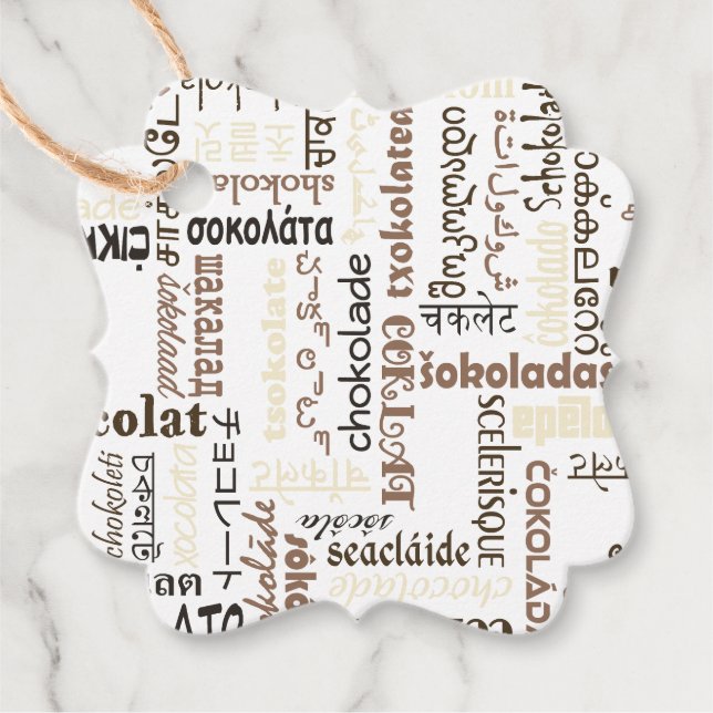 Choklad Gåvor Etiketter (Framsida)