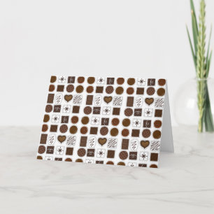 Choklad Gladdag-kort på Alla hjärtans dag Helgkort