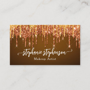 Choklad Glam Glitter Drip Mode Stylist Modern Visitkort