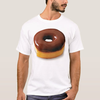 Choklad glasad munkutslagsplatsskjorta tee shirt