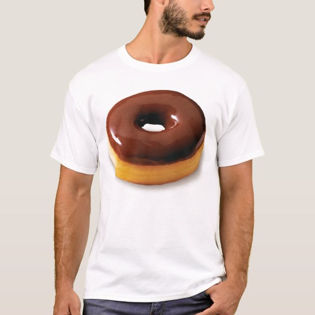 Choklad glasad munkutslagsplatsskjorta tee shirt (Framsida)