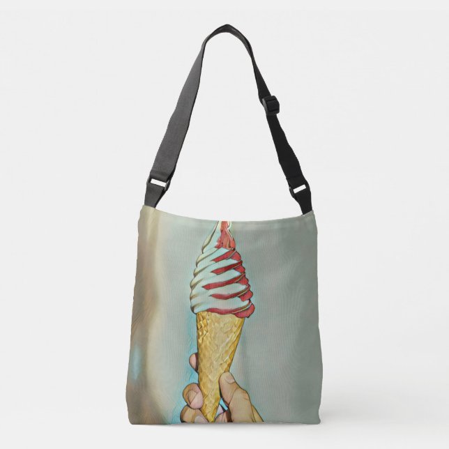 Choklad glass axelväska (Framsida)