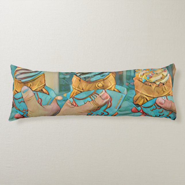 Choklad glass kroppskudde (Framsidan)