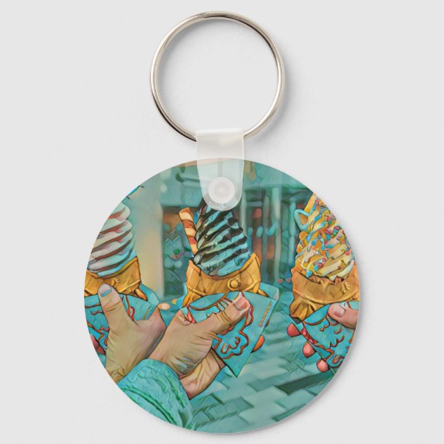 Choklad glass nyckelring (Framsida)