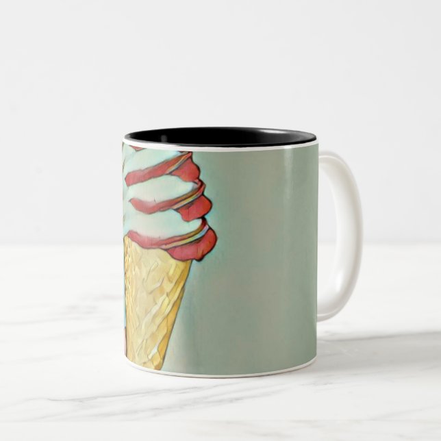 Choklad glass Två-Tonad mugg (Framsida höger)