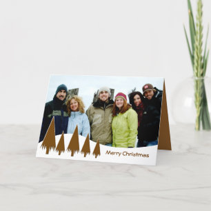 Choklad God jul Träd Helgkort
