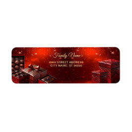 Choklad Godis Jul Returadress Etikett