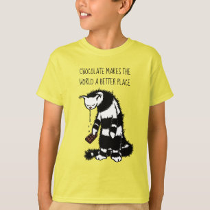 Choklad gör världen till ett bättre ställe t shirt