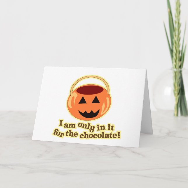 Choklad Halloween Kort (Framsida)