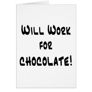 Choklad Hälsningskort